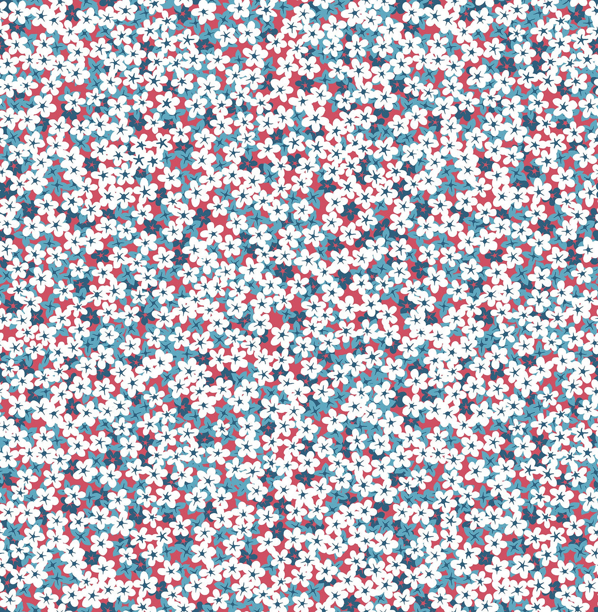 A-Street Prints 2901-25443 Giverny Red Miniature Floral Wallpaper