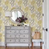 A-Street Prints 2901-87502 Palomas Mustard Botanical Wallpaper