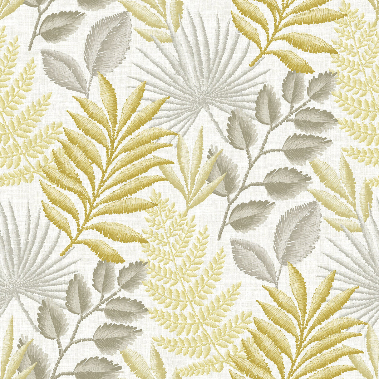 A-Street Prints 2901-87502 Palomas Mustard Botanical Wallpaper