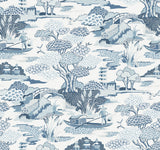 A-Street Prints 2901-87507 Joy De Vie Blue Toile Wallpaper