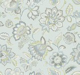 A-Street Prints 2901-87515 Corona Light Blue Jacobean Wallpaper