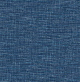 A-Street Prints 2903-24120 Exhale Dark Blue Faux Grasscloth Wallpaper