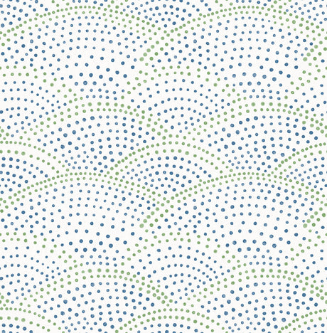 A-Street Prints 2903-25800 Bennett Dotted Scallop Wallpaper - Eade's Wallpaper