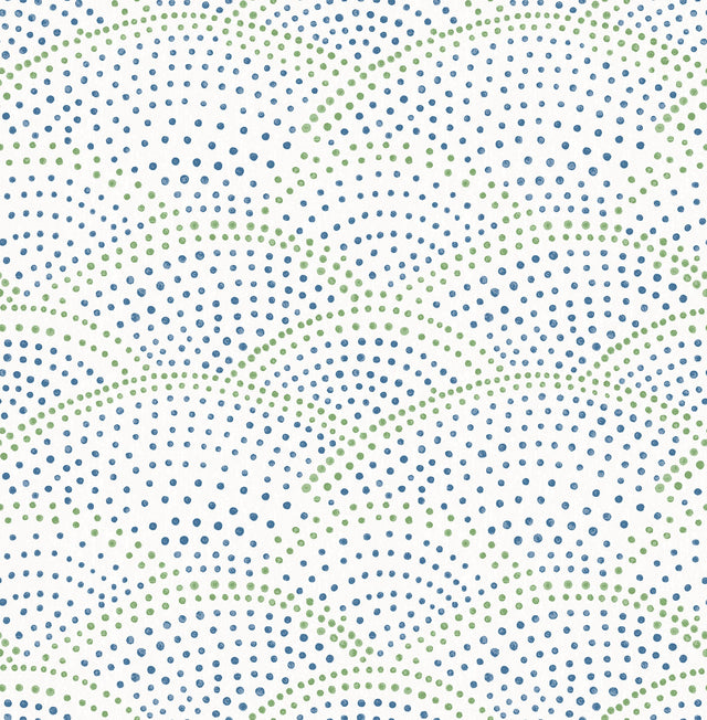 A-Street Prints 2903-25800 Bennett Dotted Scallop Wallpaper - Eade's Wallpaper