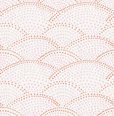 A-Street Prints 2903-25801 Bennett Pink Dotted Scallop Wallpaper