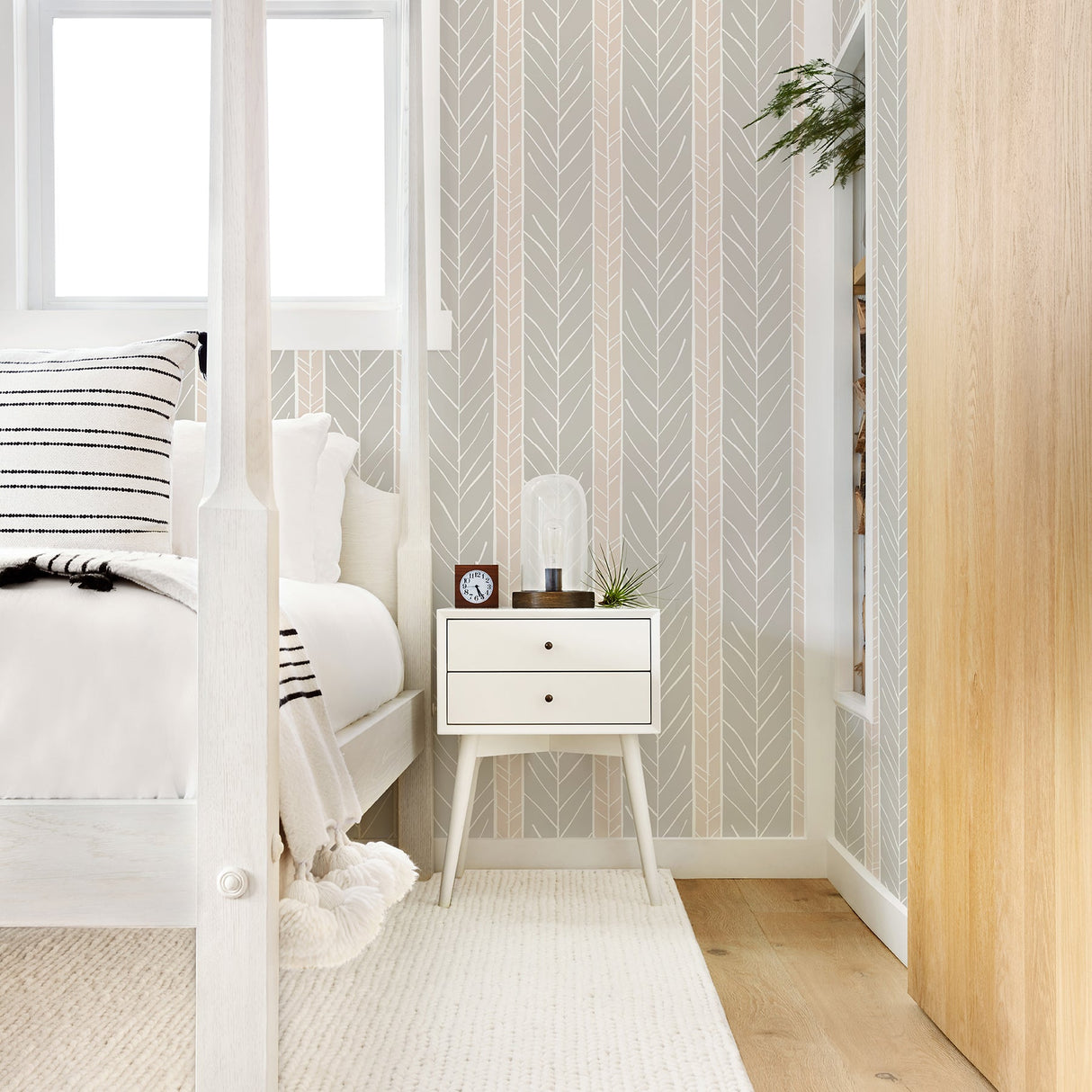 A-Street Prints 2903-25819 Lottie Rose Stripe Wallpaper