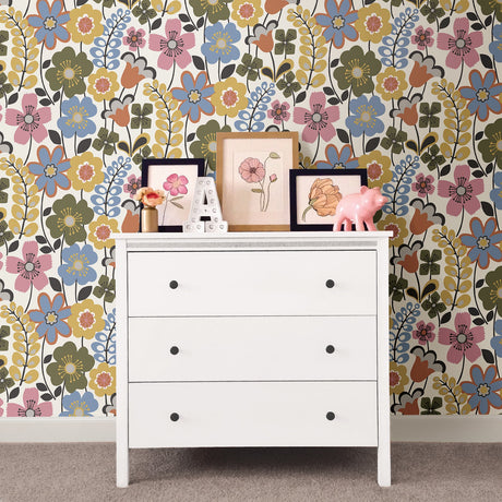 A-Street Prints 2903-25825 Piper Multicolor Floral Wallpaper