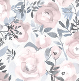 A-Street Prints 2903-25840 Orla Purple Floral Wallpaper