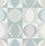 A-Street Prints 2903-25844 Archer Light Blue Linen Geometric Wallpaper