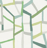 A-Street Prints 2903-25847 Tate Green Geometric Linen Wallpaper