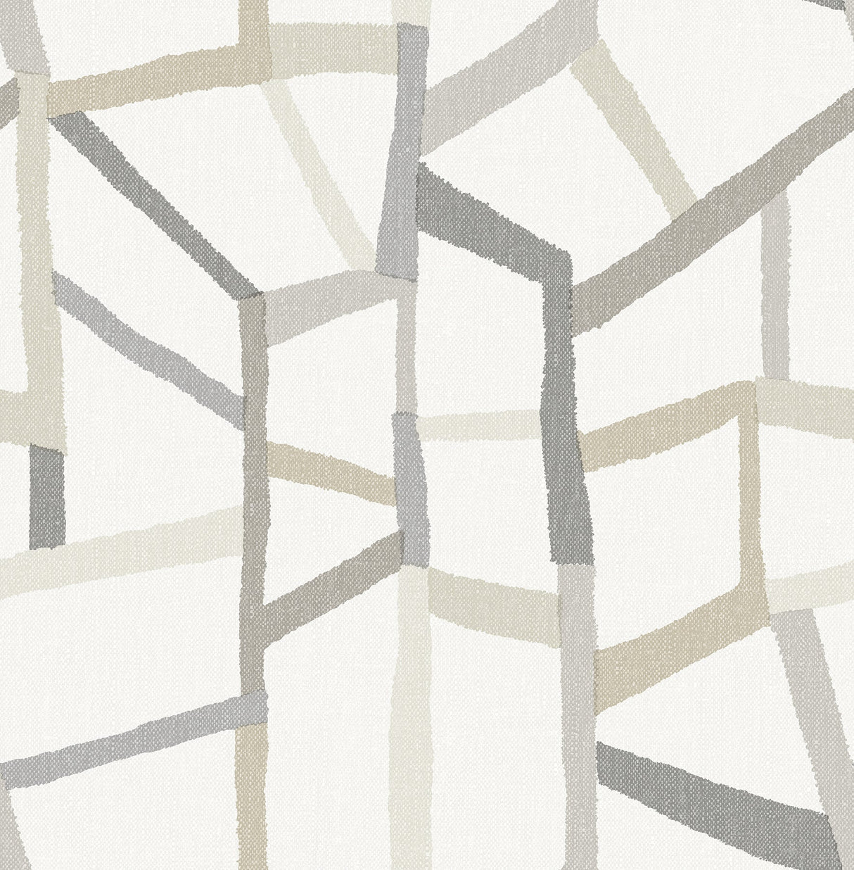 A-Street Prints 2903-25848 Tate Grey Geometric Linen Wallpaper