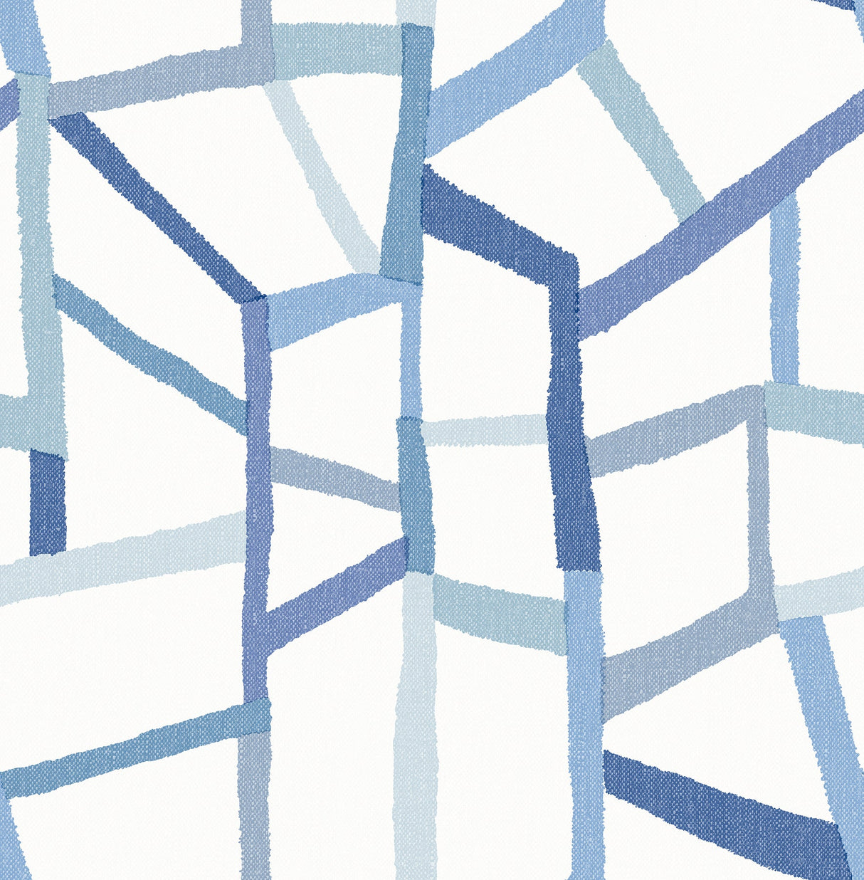 A-Street Prints 2903-25849 Tate Blue Geometric Linen Wallpaper