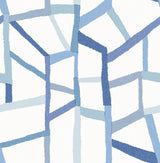A-Street Prints 2903-25849 Tate Blue Geometric Linen Wallpaper