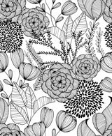 A-Street Prints 2903-25853 Alannah Black Botanical Wallpaper
