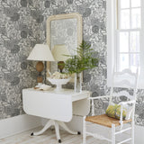 A-Street Prints 2903-25853 Alannah Black Botanical Wallpaper