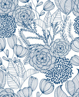 A-Street Prints 2903-25857 Alannah Navy Botanical Wallpaper