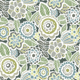A-Street Prints 2903-25867 Lucy Green Floral Wallpaper