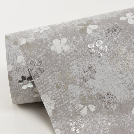 Brewster 2904-00207 Cosima Grey Miniature Floral Wallpaper