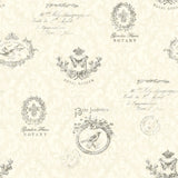 Brewster 2904-02172 Belle Jardin Beige Damask Wallpaper