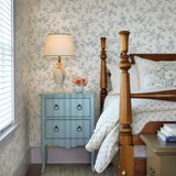 Brewster 2904-02192 French Nightingale Blue Trail Wallpaper