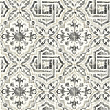 Brewster 2904-12331 Sonoma Charcoal Spanish Tile Wallpaper