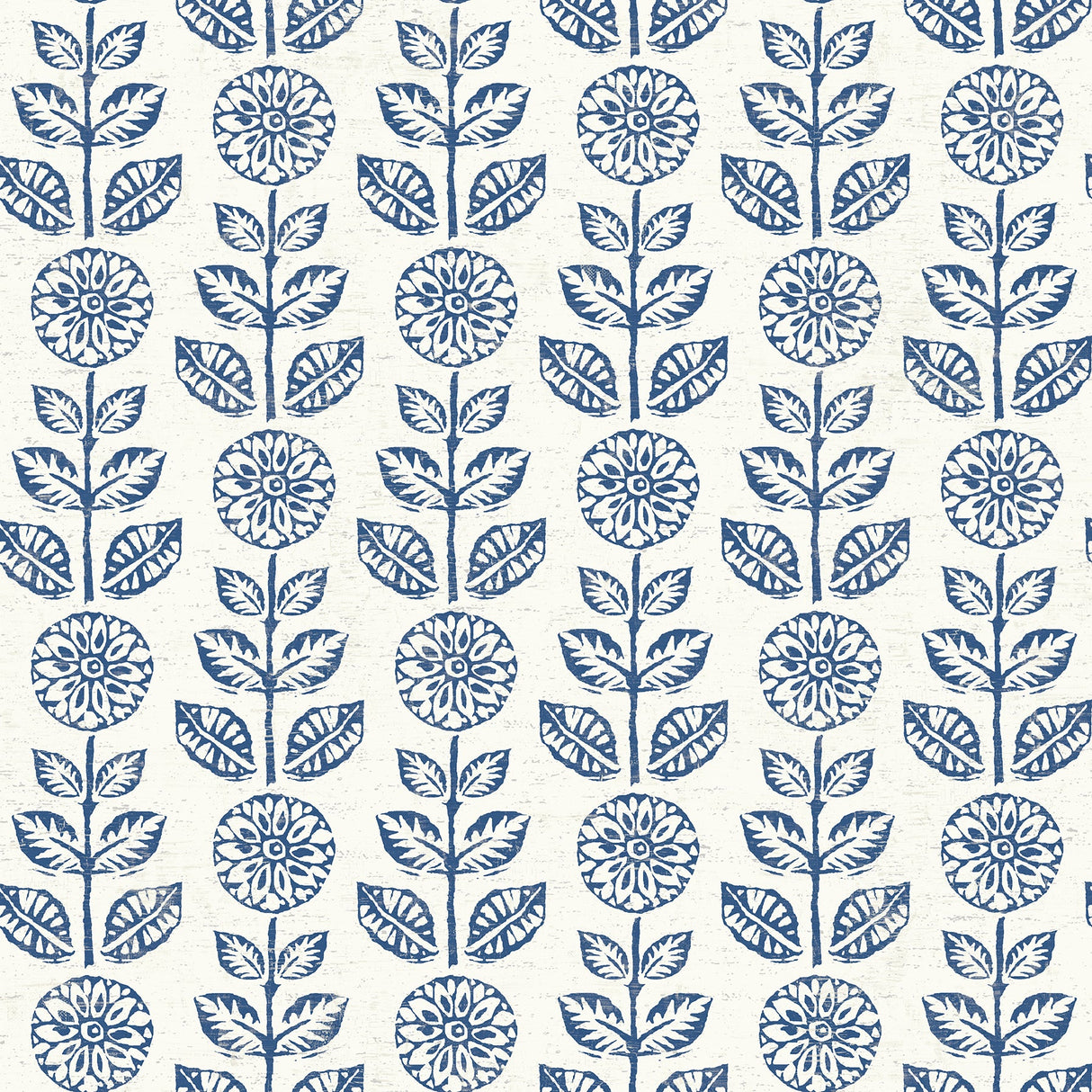 Brewster 2904-13512 Dolly Navy Folk Floral Wallpaper