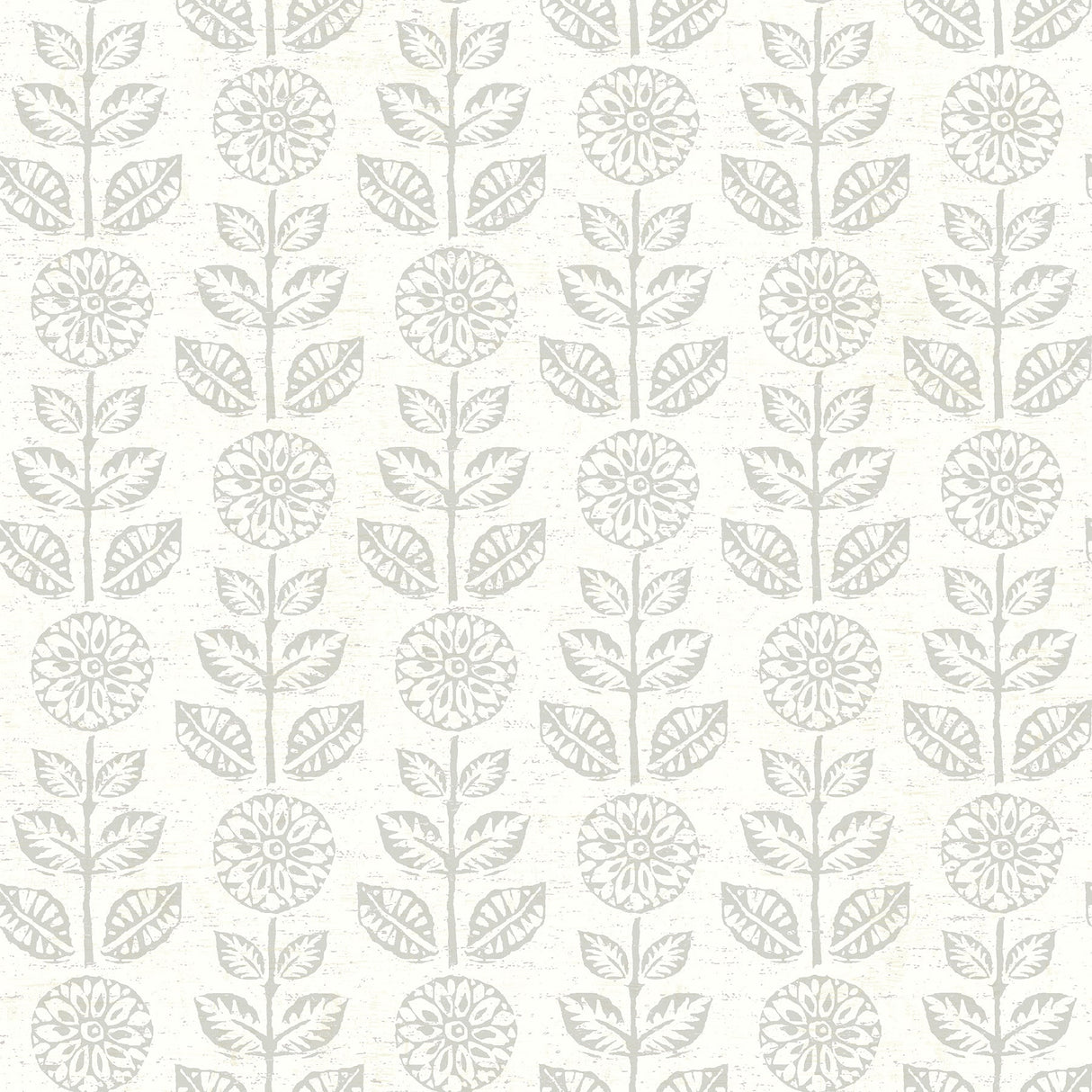 Brewster 2904-13514 Dolly Taupe Folk Floral Wallpaper