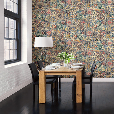 Brewster 2904-22301 Marrakesh Multicolor Global Tiles Wallpaper