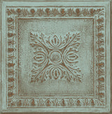 Brewster 2904-24032 Hazley Turquoise Ornamental Tin Tile Wallpaper