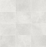 Brewster 2904-24908 Cecelia Light Grey Faux Tile Wallpaper