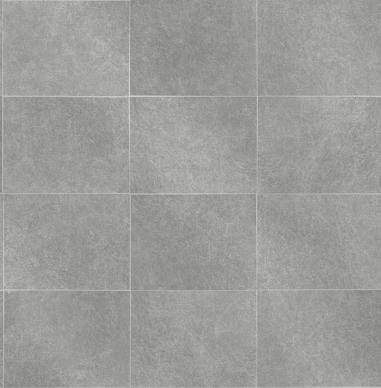 Brewster 2904-24909 Cecelia Dark Grey Faux Tile Wallpaper