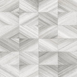 Brewster 2904-25379 Stratum Grey Geometric Faux Wood Wallpaper