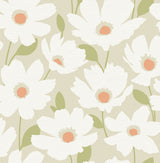 Brewster 2904-25676 Astera Neutral Floral Wallpaper