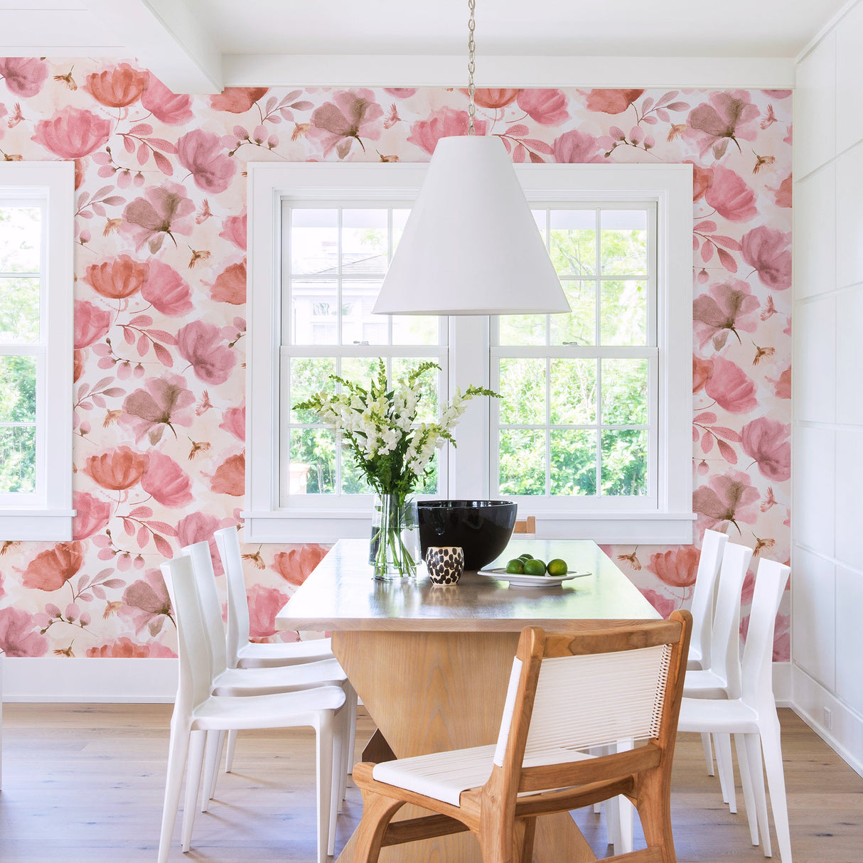 Brewster 2904-25680 Zahra Pink Floral Wallpaper