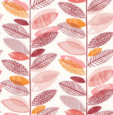 Brewster 2904-25684 Nyssa Coral Leaves Wallpaper