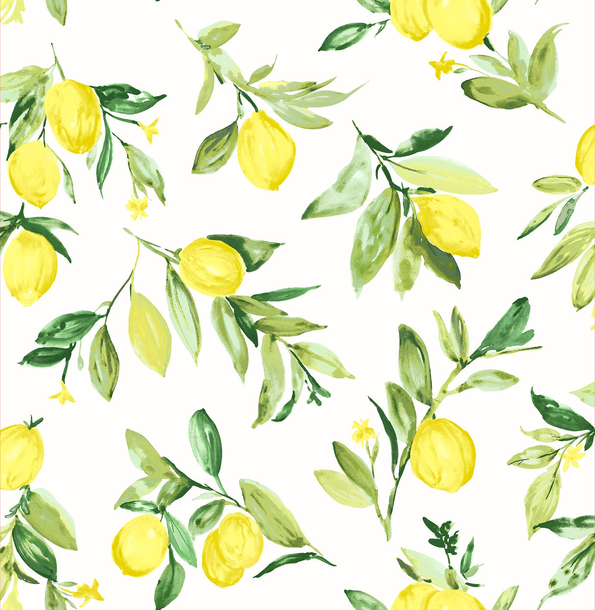 Brewster 2904-25686 Limon Chartreuse Fruit Wallpaper