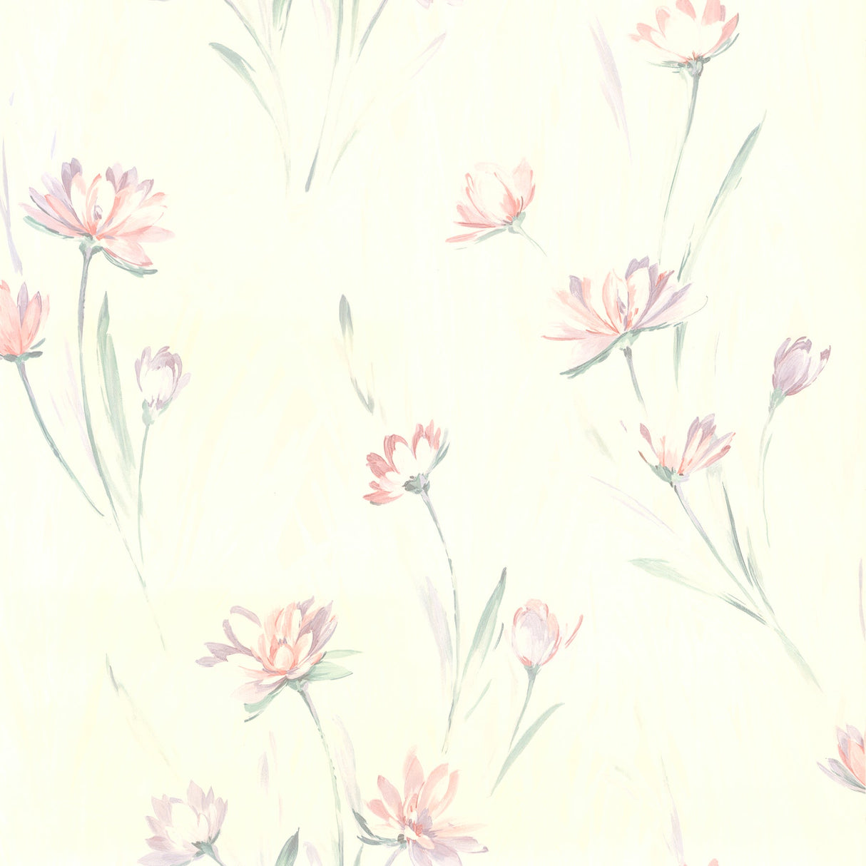 Brewster 2904-37400 Gloria Eggshell Floral Wallpaper