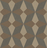 A-Street Prints 2908-25303 Valiant Multicolor Faux Grasscloth Geometric Wallpaper