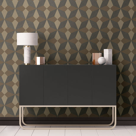 A-Street Prints 2908-25303 Valiant Multicolor Faux Grasscloth Geometric Wallpaper