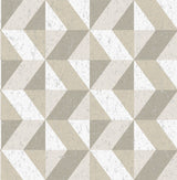 A-Street Prints 2908-25313 Cerium Neutral Concrete Geometric Wallpaper