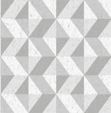 A-Street Prints 2908-25314 Cerium Grey Concrete Geometric Wallpaper