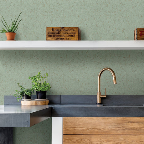 A-Street Prints 2908-25316 Guri Green Faux Concrete Wallpaper