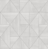 A-Street Prints 2908-25320 Cheverny Light Grey Geometric Wood Wallpaper