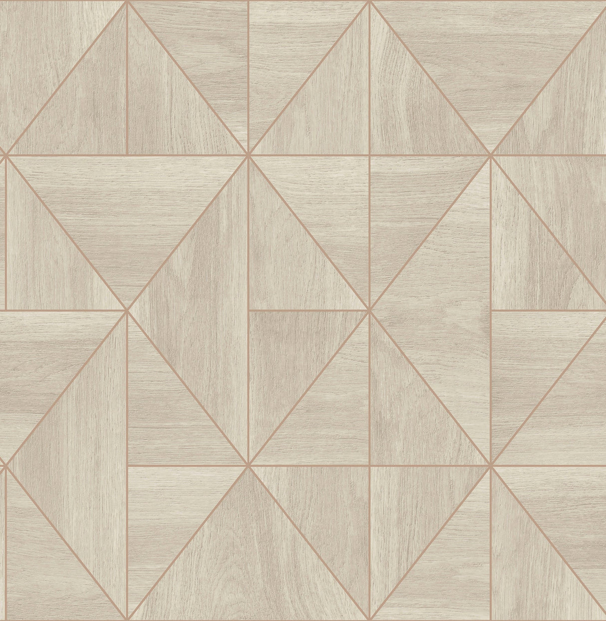 A-Street Prints 2908-25324 Cheverny Cream Geometric Wood Wallpaper