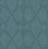 A-Street Prints 2908-25331 Intrinsic Teal Geometric Wood Wallpaper