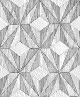 A-Street Prints 2908-87101 Paragon Black Geometric Wallpaper