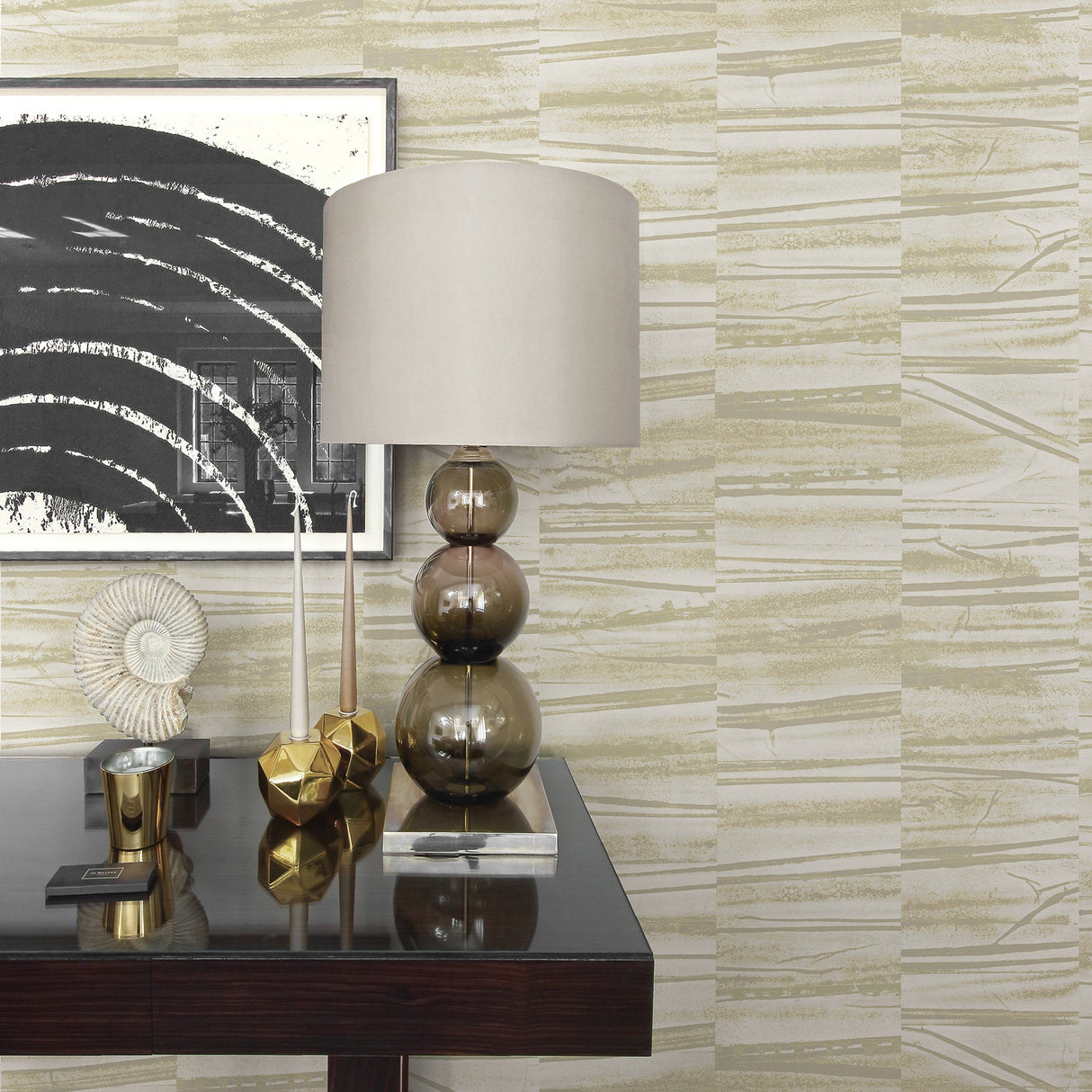 A-Street Prints 2908-87120 Lithos Light Yellow Geometric Marble Wallpaper