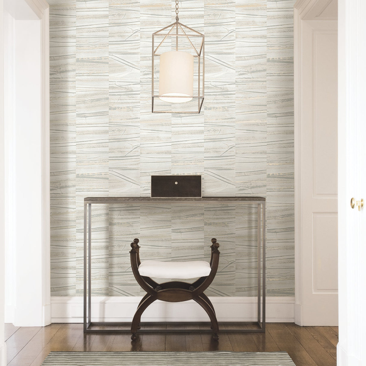 A-Street Prints 2908-87121 Lithos Grey Geometric Marble Wallpaper
