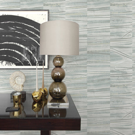 A-Street Prints 2908-87122 Lithos Slate Geometric Marble Wallpaper