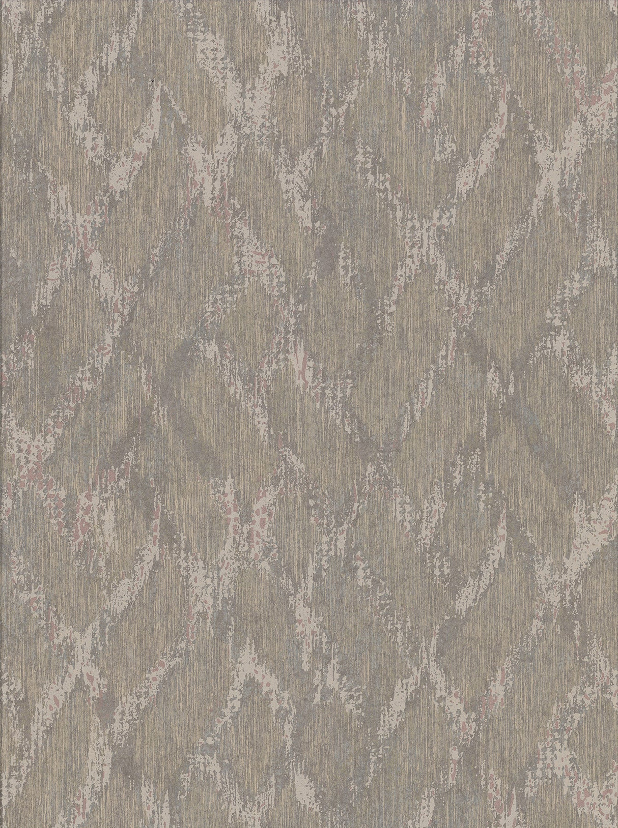 Brewster 2909-DWP0074-07 Bunter Light Brown Distressed Geometric Wallpaper